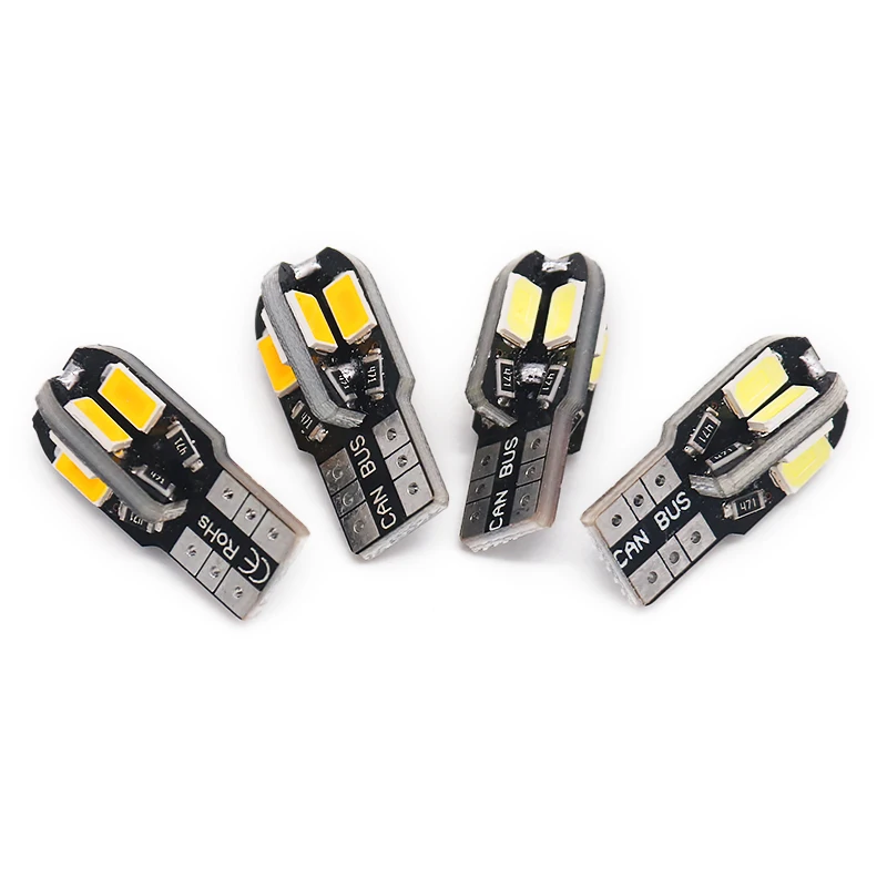 Unjoyliod New Indicator Best Canbus W5w Wy5w 5730 8SMD Roof Light Readight Light LED canbus T10 headlight car white
