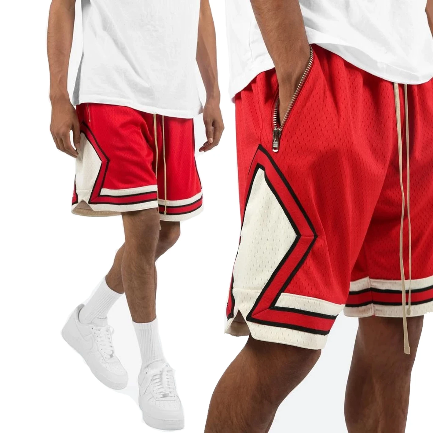

2021 fashion custom casual summer polyester jogger classic basketball sweat shorts mens gym sport comfy mesh track shorts, Custom color