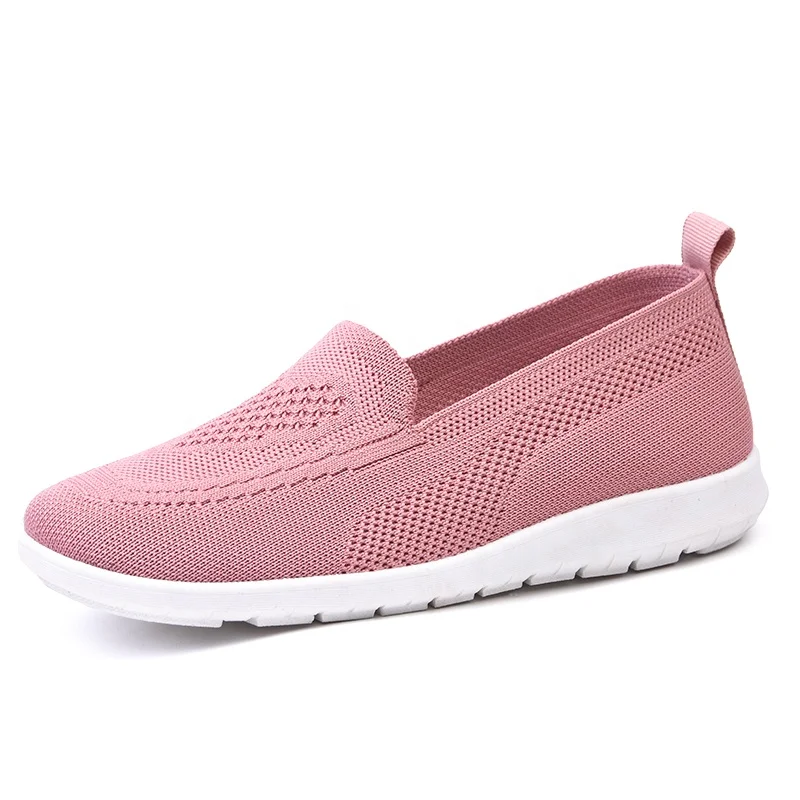 

Slip on loafers breathable knit flat 2020 shoes women's female trending shoes for women flat shoes ladies, Black, pink,beige,gray, purple