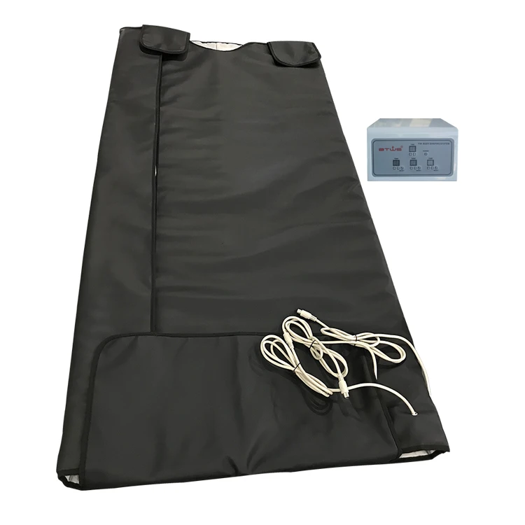 

portable couverture infrarouge therapy infrared sauna bag fat reducer slimming blanket v3 for women weight loss detox, Silver / black customized