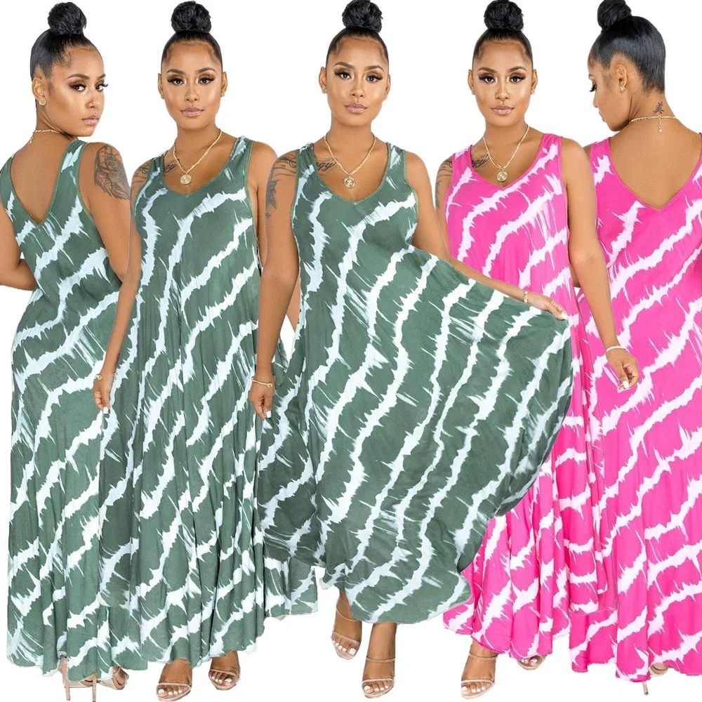 

MT59-051 Sexy women's hot style vest digital printing dress