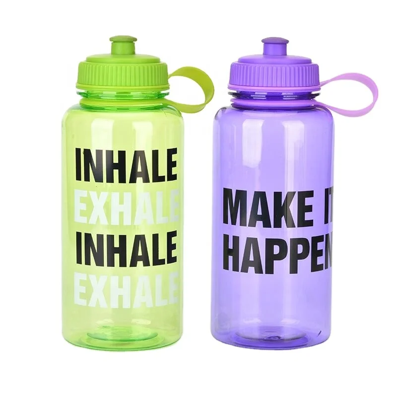 

Eco-friendly water bottle wholesale 1000ml drinking water bottle cup with custom logo Portable cover outdoor sport
