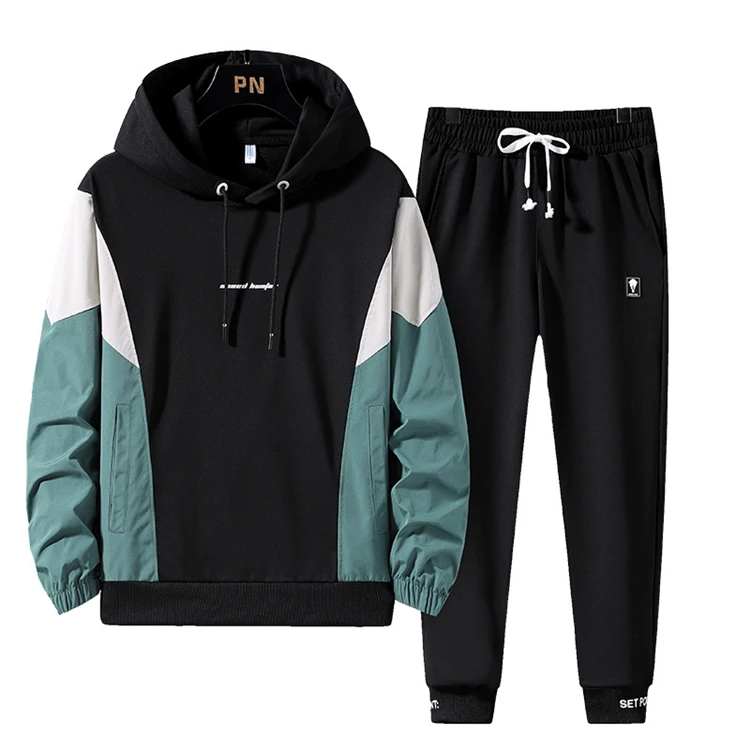 

2021 new fashion suits set for men Wholesale Custom men tracksuit set Fashion Hoodies hoodie set men