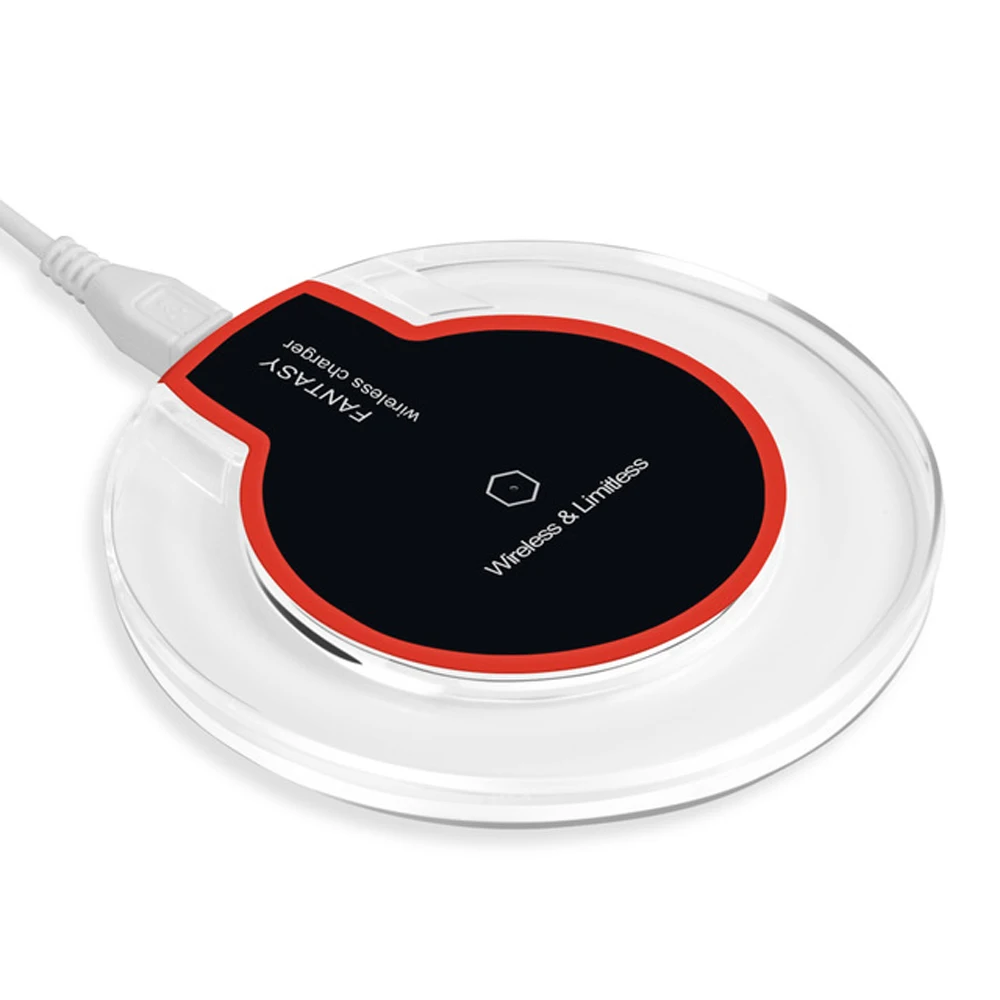 

2020 Hot wireless charger Magnetic Wireless Charger i Phone XS Max Phone Samsung LED USB Wireless Charger Fast Charging, Black white