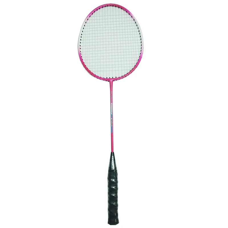 

Aluminum alloy shock absorbing badminton racket set lightweight training racket with bag indoor and outdoor sports equipment, Pink,blue,black