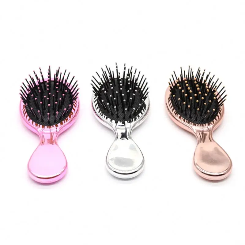 

Black And Bristl Custom Marble Rosegold Cushion Comb Chrome Newborn Luxury Brushes Rose Gold Metallic Abs Hairbrush Hair Brush