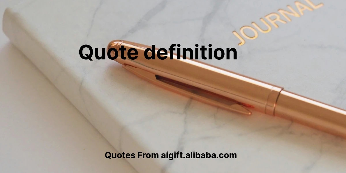 quote definition