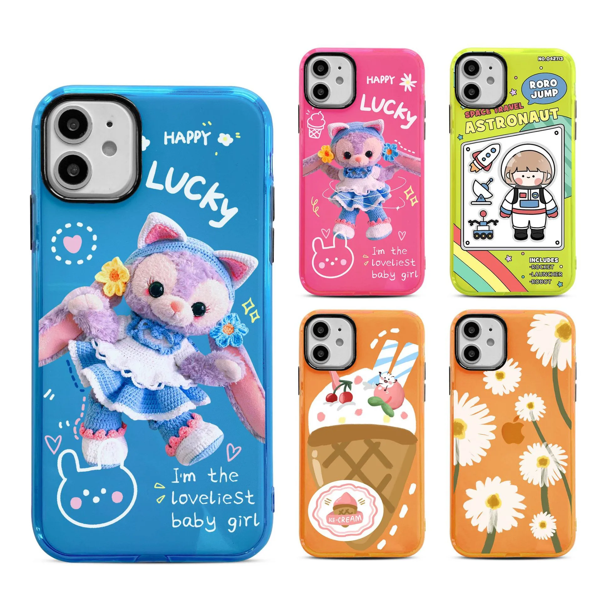 

Fluorescent colors OEM Customized TPU Case for iPhone 13 12 11 8 xs Low MOQ Factory Price