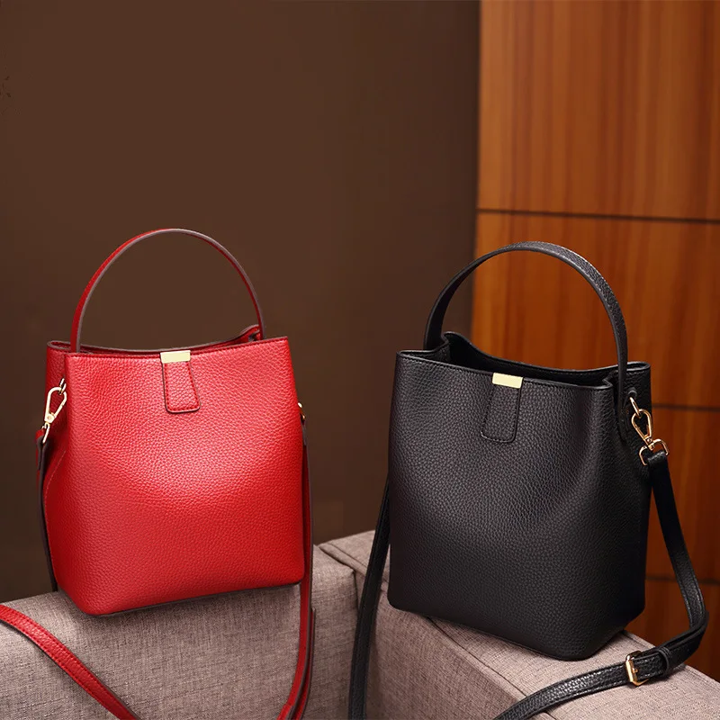 

2020 Trend PU Leather Solid Color Women Bag lady Large Purse Handbag