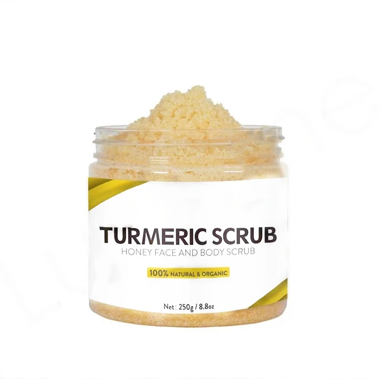 

Turmeric Body Sugar Scrub Natural OEM 1000 Pcs All Suitable Adults Freely Offered