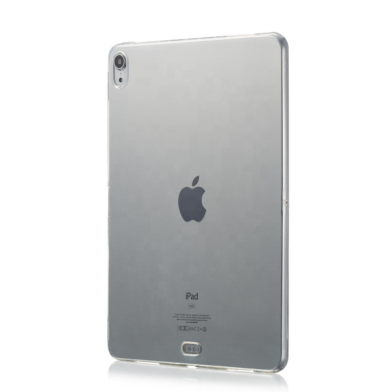 

Transparent Black Case for Apple iPad Pro 11 2018/20 Pro 12.9 2020 TPU Silicone Shockproof Back Case Cover, Black whie red blue