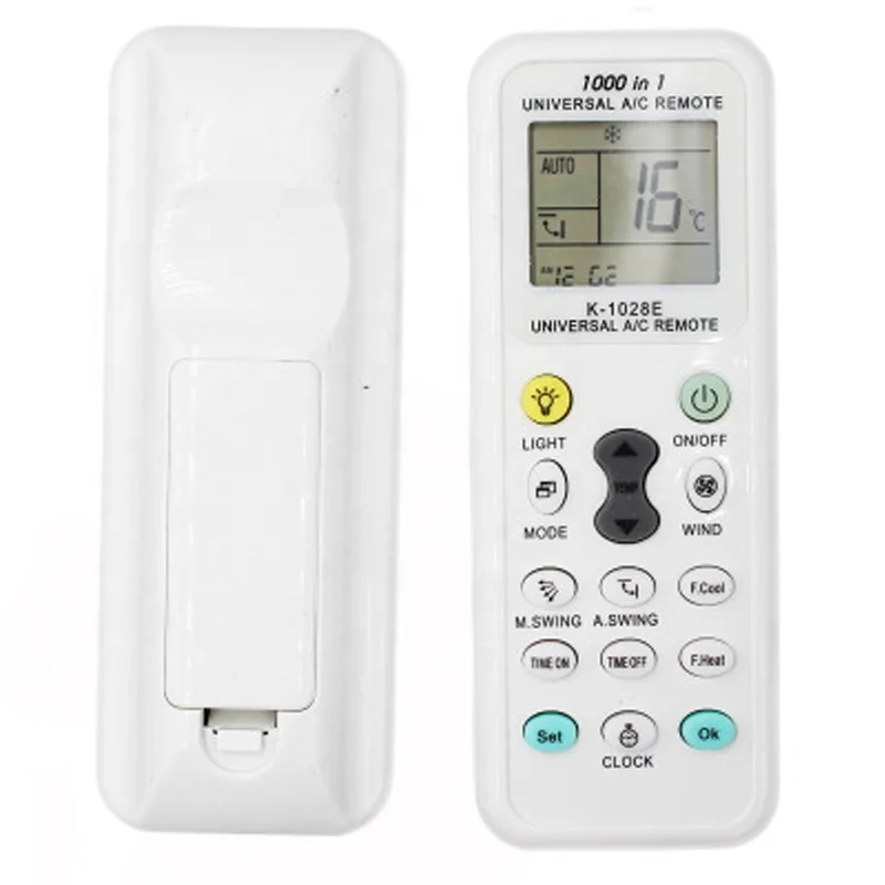

Universal Wireless Remote Control K-1028E AC Digital LCD Remote Control For Air Conditioner Wholesale, Black