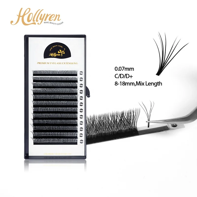 

Hollyren Cilios Posticos YY Extensao De Cilios V/Y/W Wimpern Private Label Individu Faux Mink Eyelash Pestanas Pelo a Pelo