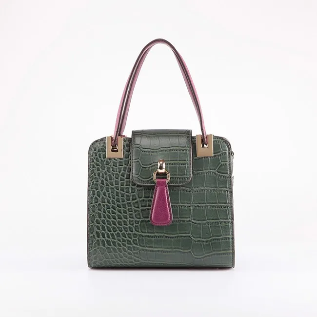 

3534 Italy style crocodile leather fashion ladies handbags for wholesale, Green, various colors are available