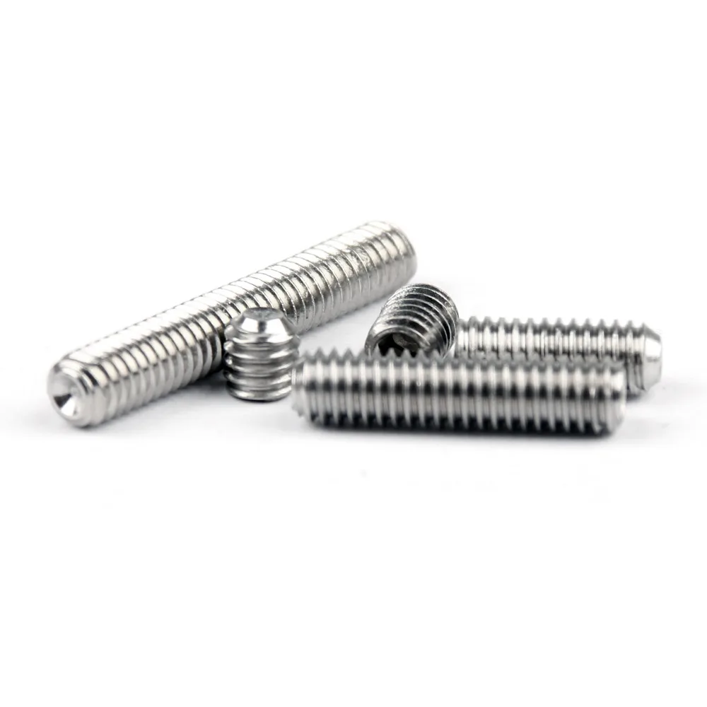
M3 M4 M6 M8 M10 M12 Inch Hexagon socket set screws cup point 