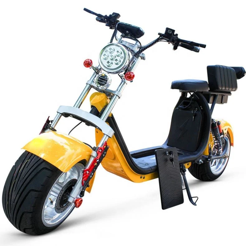 

2021 newest model 2 wheel fat big tire electric scooter city coco harlley 60V 1500W electric scooter, Black/white/blue/red/green etc.