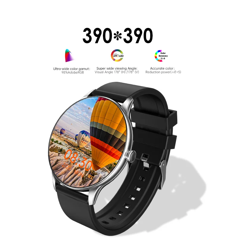 

AMOLED ultra-HD Smartwatch with SPO2 METT HR monitoring fitness tracker smart watch android os