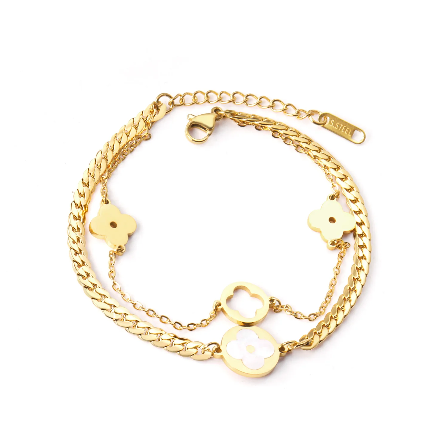 

New Arrival Bracelet Jewelry Stainless Steel Charm Bracelet Jewelry for Fashion Women, Gold/silver avaliable