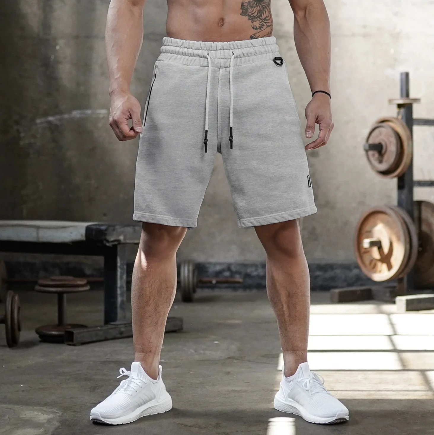 Battlerobe Men Jogger Sweat Gym Shorts Cargo Custom Logo Summer ...