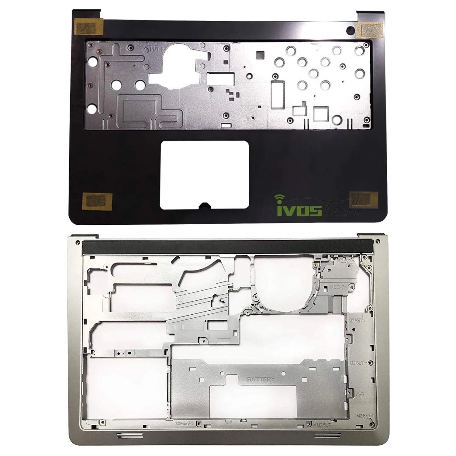 

Palmrest Upper Case NO Tuchpad and Bottom Case Base Cover Chassis Replacement for Dell Inspiron 15-5000 5547 5542 5545 5548