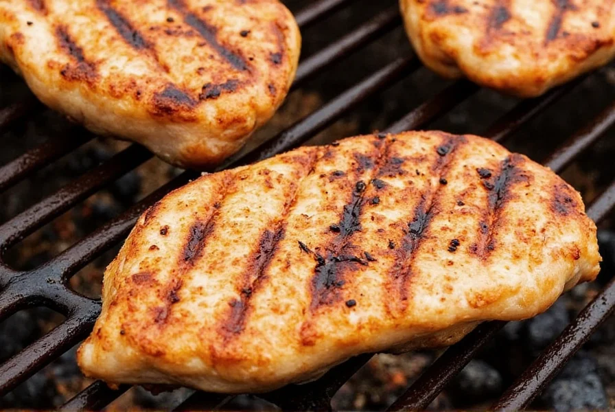 Chicken Breast on Cutting Board