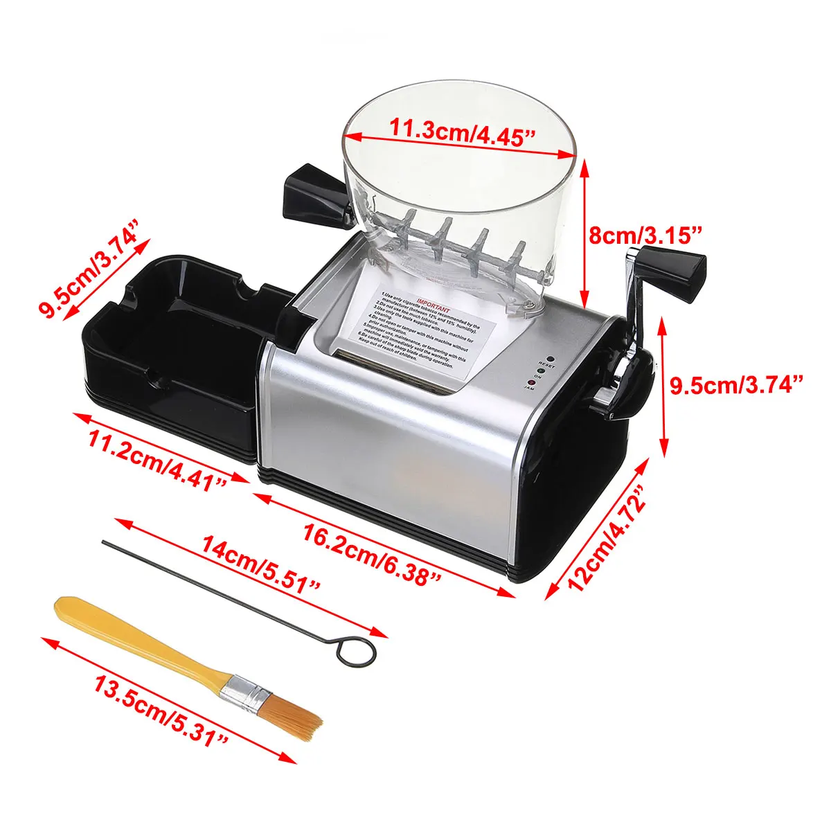 

Tanyte C-81 best seller original factory fully automatic ryo cigarette rolling machine, Black & silver