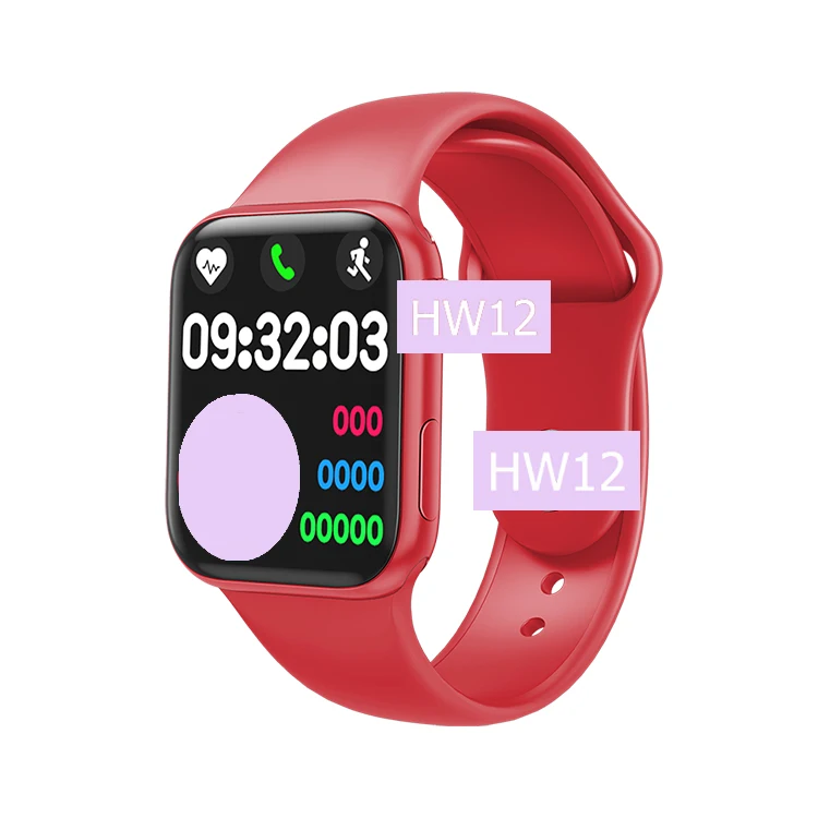

HW12 Smart Watch SERIES 6 1.57 inch Smart Split Screen BT Call Rotate Button Fitness Smartwatch for Android IOS PK W26+ W26 Plus