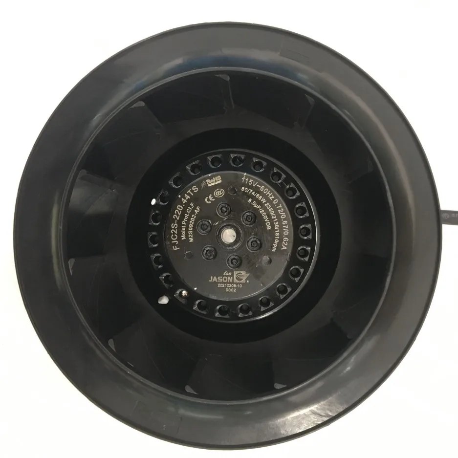 

110VAC 700CFM 220mm size centrifugal fan with 3 different speed C2S-220.44TS