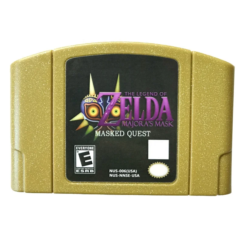 

In Stock USA Version English Language Retro Video Games Cards Majora's Mask Masked Quest N64 Games The Legend Of Zelda
