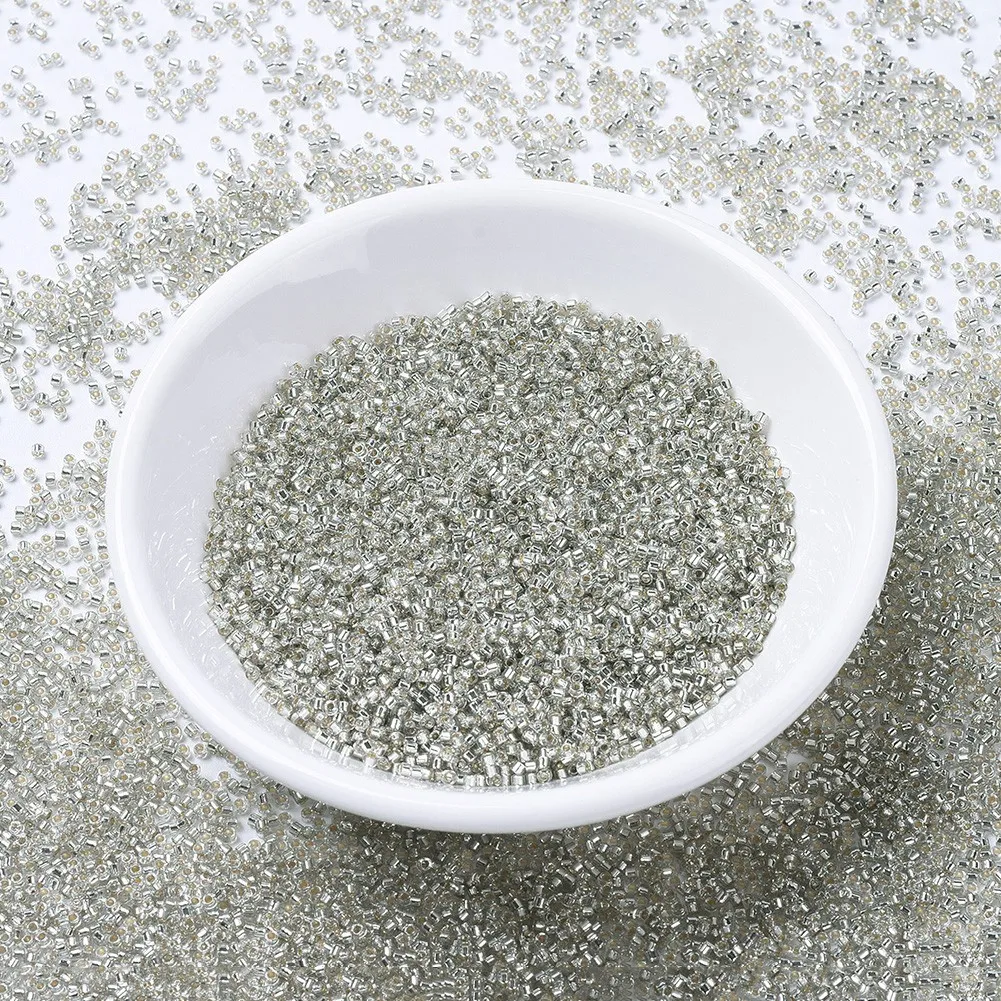 

Pandahall 11/0 Silver lined Gray Mist Japanese Delica Seed Beads
