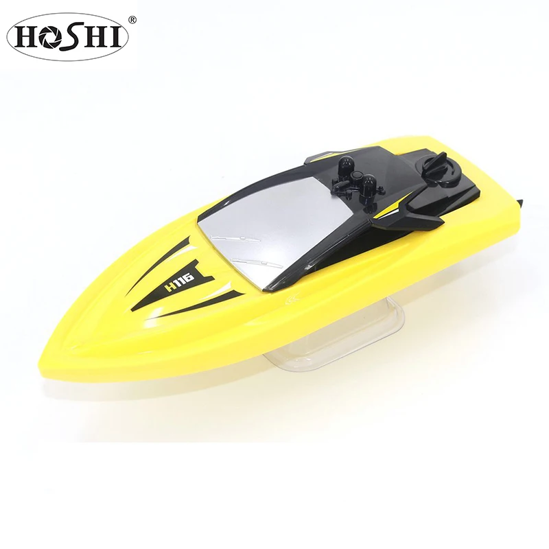 

NEW HOSHI TKKJ H116 RC Boat 1:47 2.4G 3CH 50M Long Control Distance Mini RTR Speed 20mins Play Time Children's Water Toys, Yellow/ white