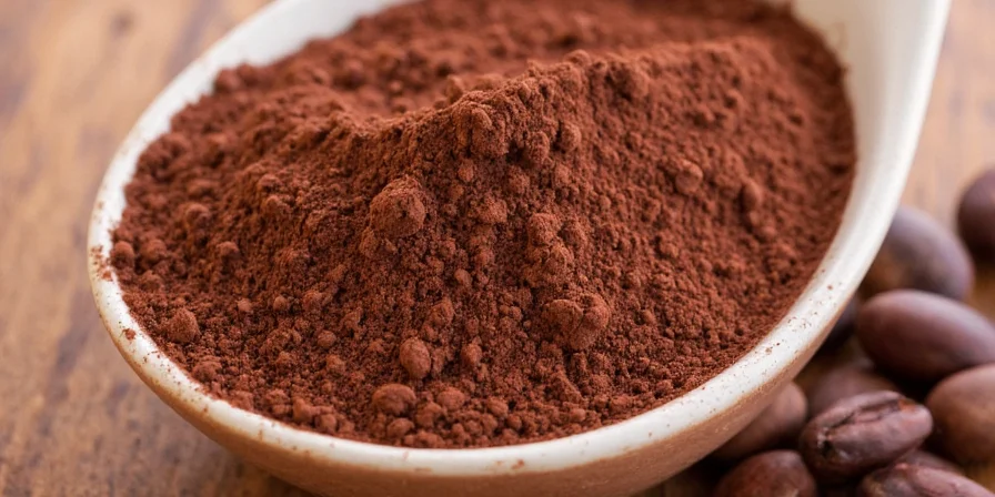 Sprinkling cacao powder on banana slices
