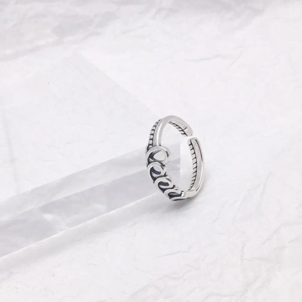 

R254 2021 Hot sales sterling silver 925 adjustable lovely vintage rings