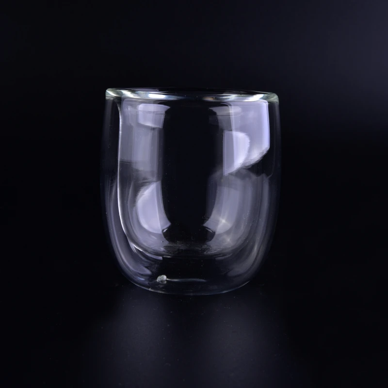 220ml Crystal Double Wall Glass Cup With Customized Logo