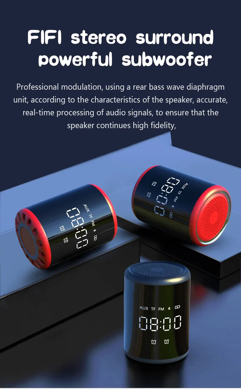 Bluetooth Speaker Wireless 2020 New Factory wholesale Oem Mobile Phone Accessories Car Portable Mini Subwoofer Dj Speaker Box