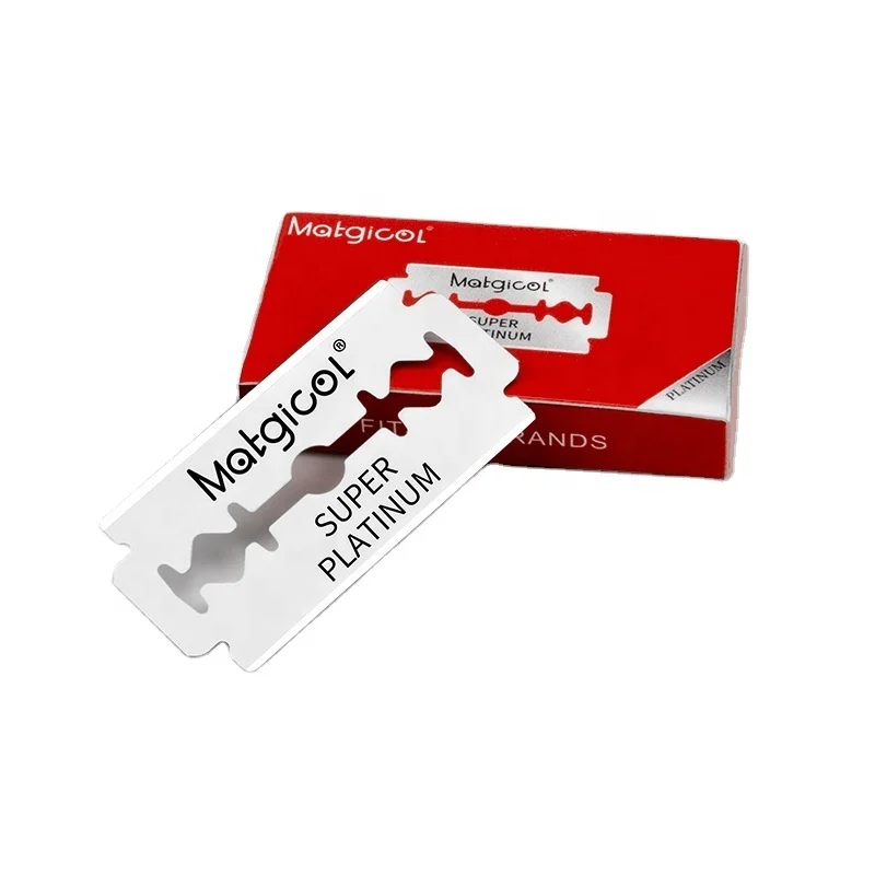 

Korean facial stick twin 4 blade disposable men razor safety barbers blade shaving, Silver