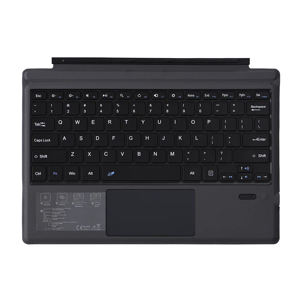 

For surface pro7 keyboard surface pro456 ultra-thin phone tablet keyboard Wireless keyboard with touch version function, Black