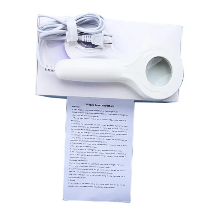 

Skin Analyzer Wood's Lamp Skin Examination Lamp Matched Handheld Dermatology Wood's Lamp