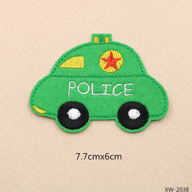 
GUGUTREE one set embroidery car patch cartoon patches badges applique patches for clothing XW-222 