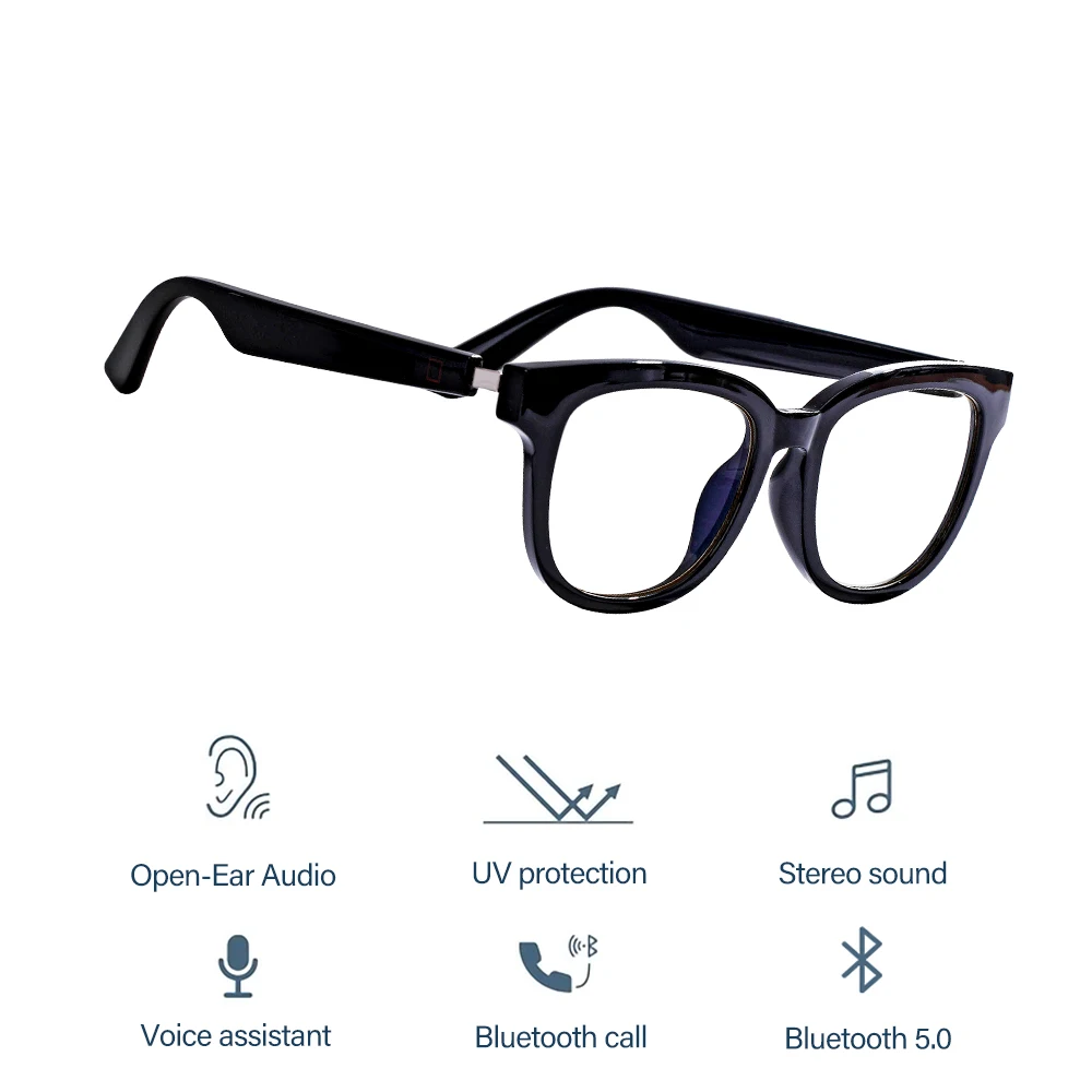 

2022 Huawei Blue Tooth Sports Smart Music Audio Calling Wireless Earphone Sunglasses Optical Frames Blue Light Blocking Glasses