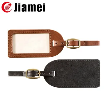 leather bag tag