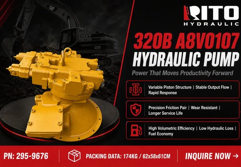 CAT 320B A8V0107 Hydraulic Pump - RITO HYDRAULIC