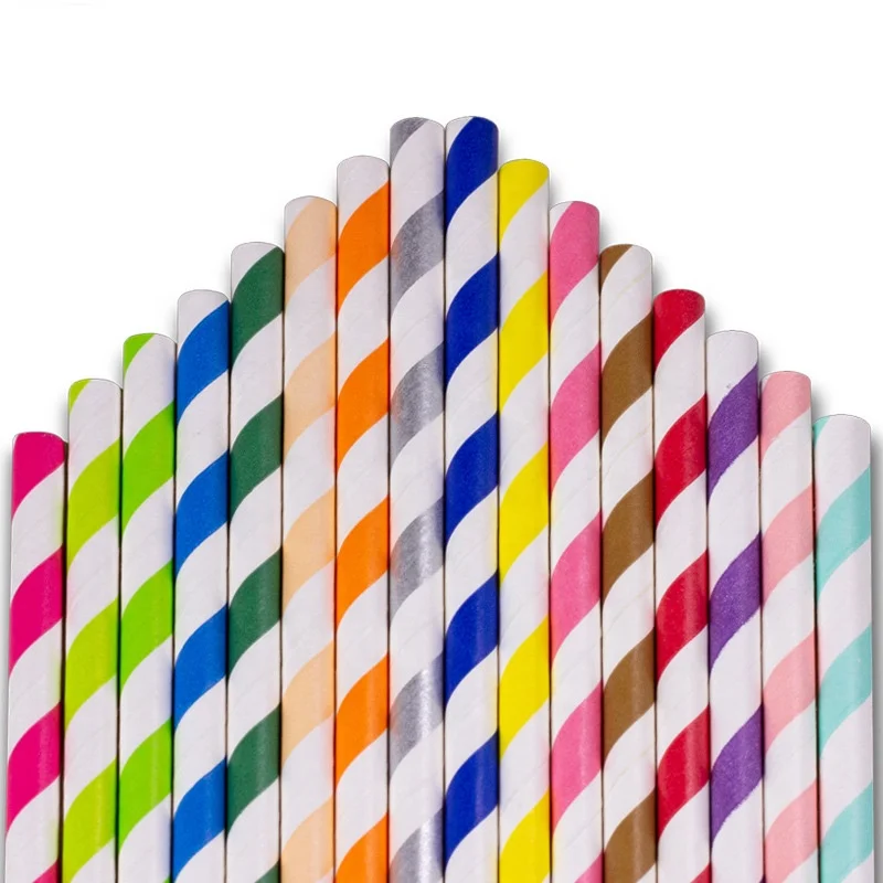 

Hot Sale Custom Size 105mm Straw Decorative Short Paper Straws