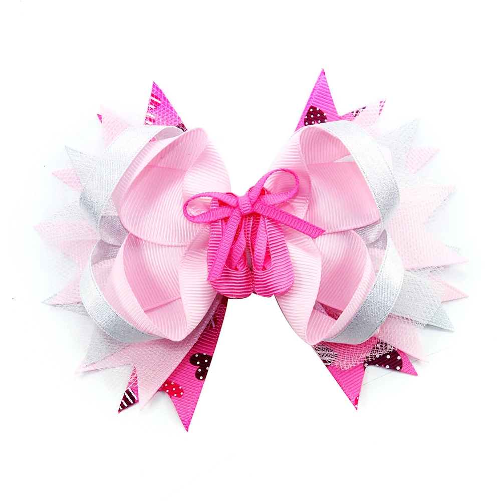 

Elegant boutique hair bows Valentine's Day cute hair clip for girls