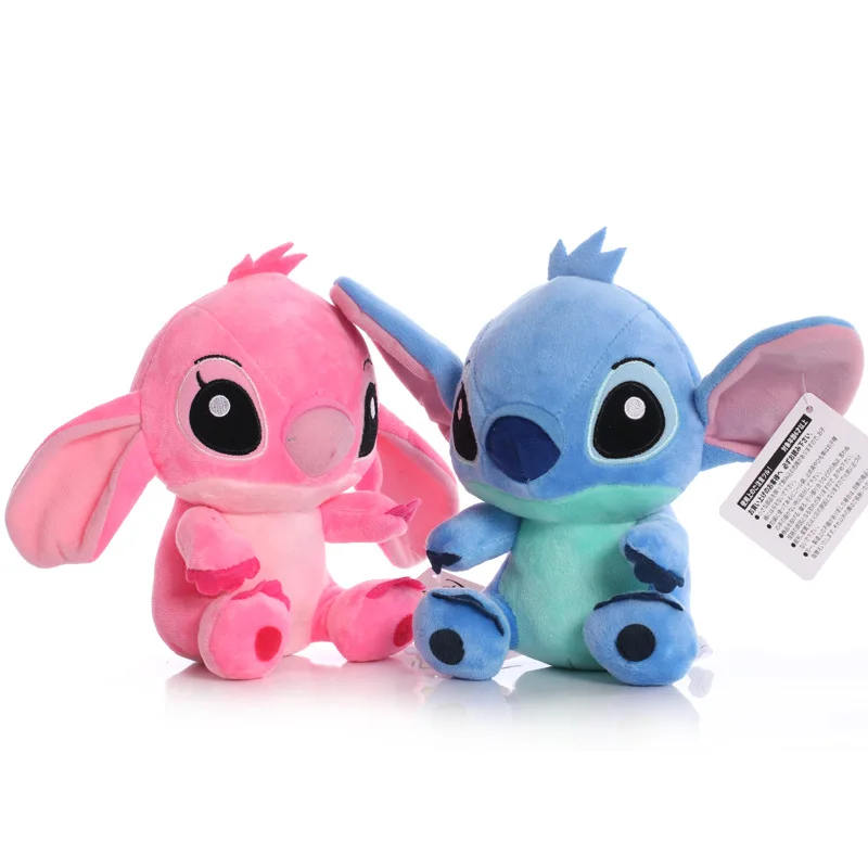 

free shipping sample fee Kawaii Stitch Plush Doll Toys Anime Lilo and Stitch Plush Toys for Kids hot sale drop shipping, Blue ,pink