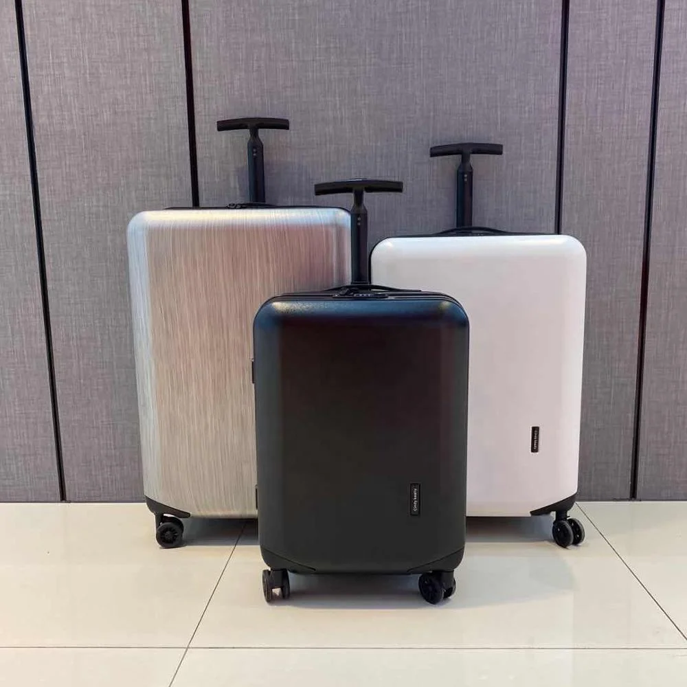 

Hot selling factory wholesale ABS+PC  inch 5pcs hard shell carry on travelling single trolley luggage suitcase, Customized color
