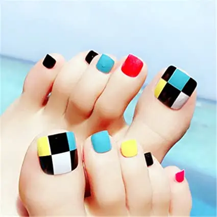 

Customized Colorful New Design Foil Toe Nail Sticker Toe Nail Wrap Foot Sticker