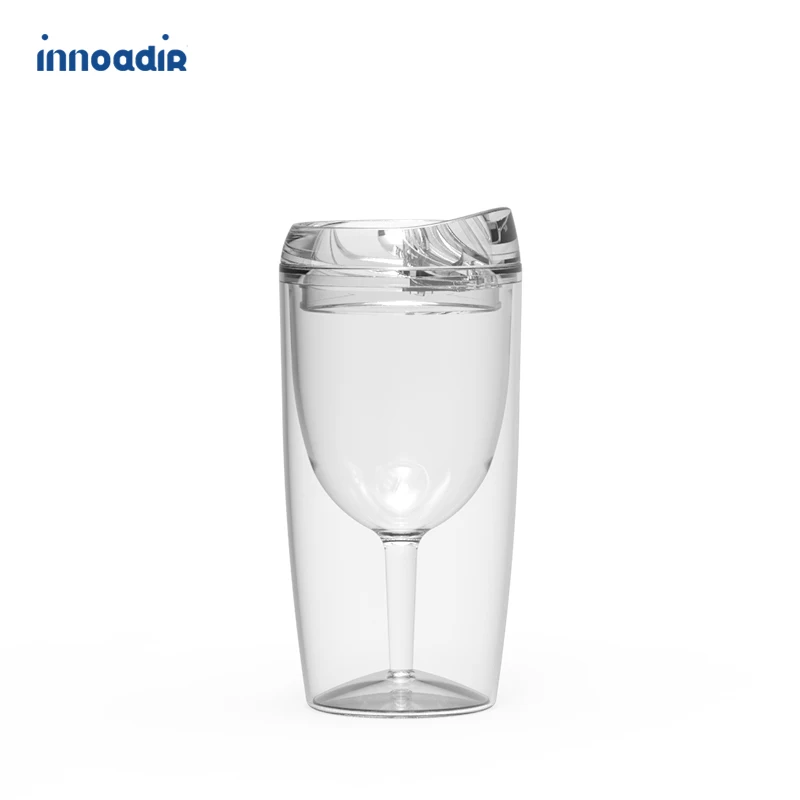 

2021 customizable water bottle 9 oz per cup reusable drinking wine tumbler plastic portable bottle, Customized color