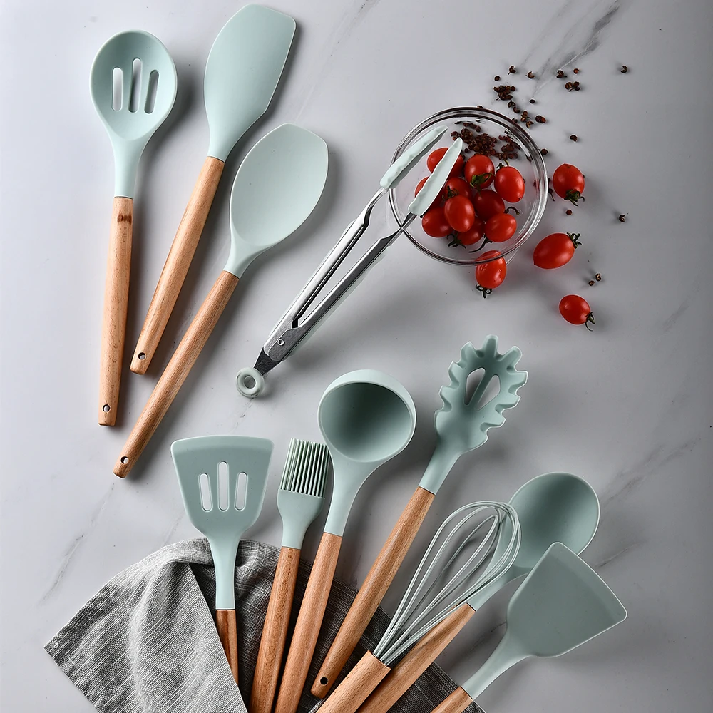 

Cooking silicone kitchen utensil tools set whisk spatula spoon utensils