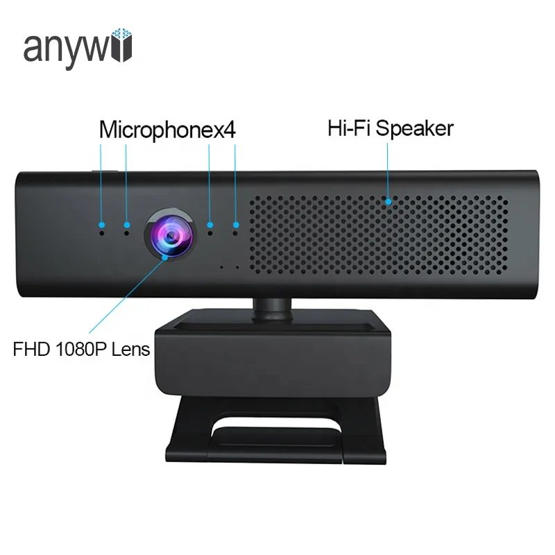 

Anywi all in one camera audio video conference system usb conference speaker mic microphone full hd 1080p conference camera